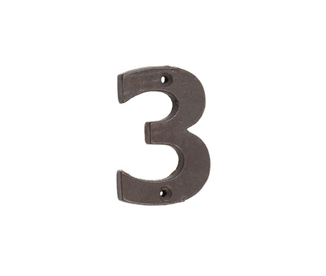 Valley Forge Door Numerals Beeswax No. 3