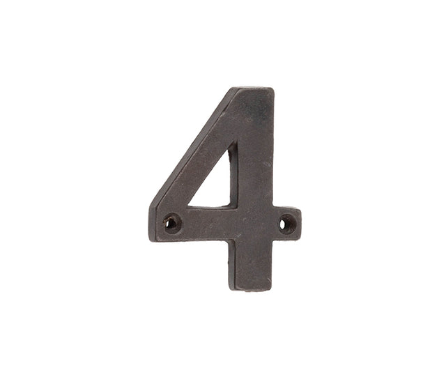 Valley Forge Door Numerals Beeswax No. 4