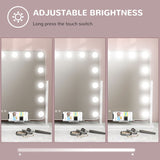 HOMCOM 14 LED bulb Tabletop Makeup Mirror, with Adjustable Settings