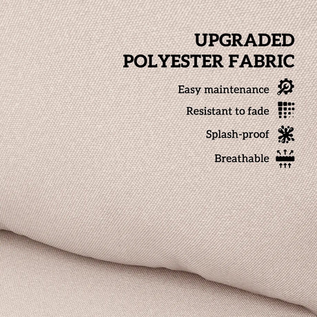 Outsunny Seat and Back Padded Cushion Set, CUSHION ONLY - Beige