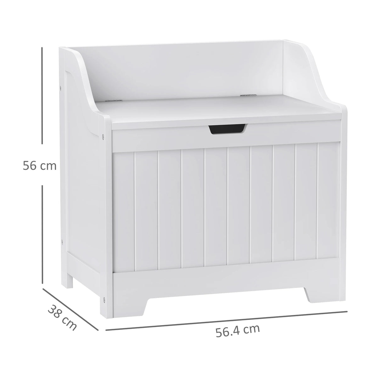 HOMCOM 61L Home Storage Chest - White
