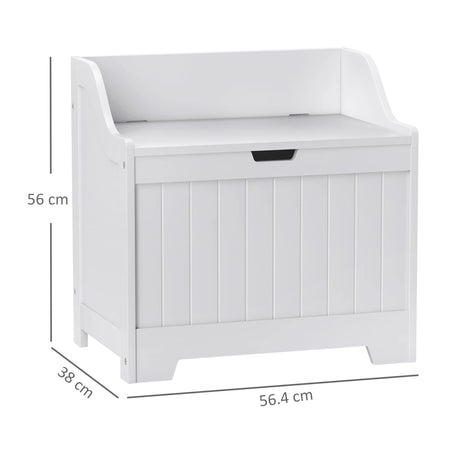 HOMCOM 61L Home Storage Chest - White