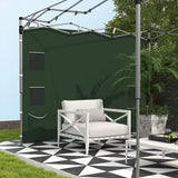 Outsunny 195 x 295cm Replacement Gazebo Sidewall - Green