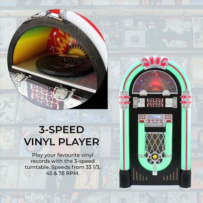 Jukebox Vinyl Record Player & Sound System