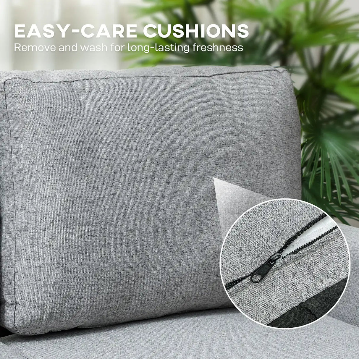 HOMCOM Three-Seater Storage Sofa Bed - Grey