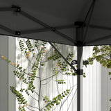 Outsunny 3 x 3m Height Adjustable Pop-Up Gazebo, with Accessories - Grey