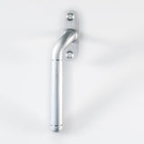 CRANKED LOCKING ESPAG. HANDLE LEFT HAND - SATIN CHROME - 110MM - EACH