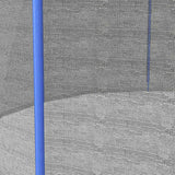 SPORTNOW 8ft Trampoline Net Replacement with 6 Plastic Pole Covers, Weather-Resistant Trampoline Netting Replacement with Zipped Entrance, Poles Not Included, Blue