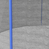 SPORTNOW 8ft Trampoline Net Replacement with 6 Plastic Pole Covers, Weather-Resistant Trampoline Netting Replacement with Zipped Entrance, Poles Not Included, Blue