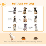 PawHut Dog Playpen, Puppy Pen, Eight-Panel Metal Fence, for Small Dogs, Indoors, Outdoors - Black