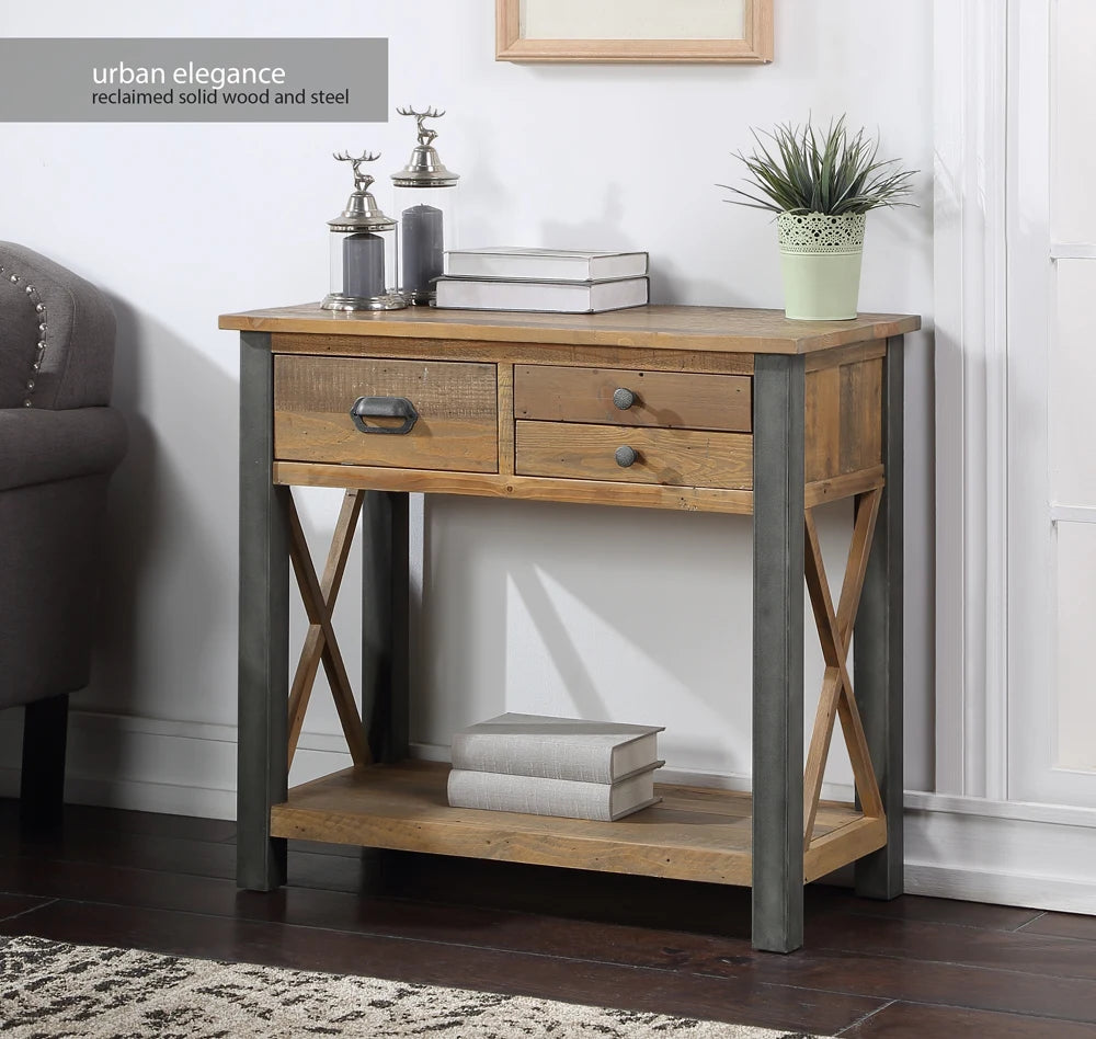 Urban Elegance - Reclaimed Small Console Table