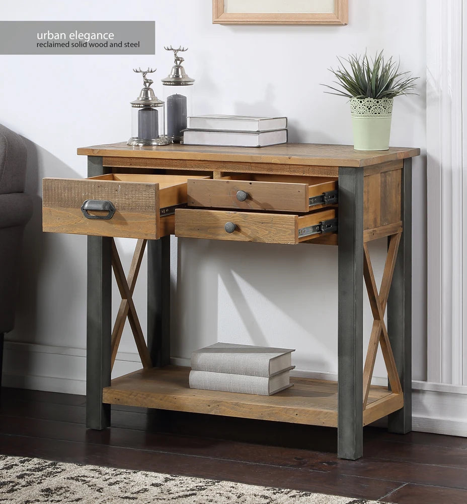 Urban Elegance - Reclaimed Small Console Table