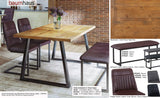 Urban Elegance - Reclaimed Table SMALL (Horizontal Leg / 95cm x 170cm top) 4-6 seater