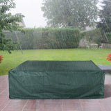 Outsunny Large Patio Garden Furniture Set Cover 600D Oxford Square Waterproof, 230 x 230 x 70 cm, Green