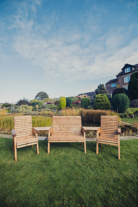 VALLEY 4 SEAT SET 1X2B 2XC ANGLED TRAY