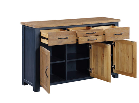 Splash of Blue - Sideboard 3 Door / 4 Drawer
