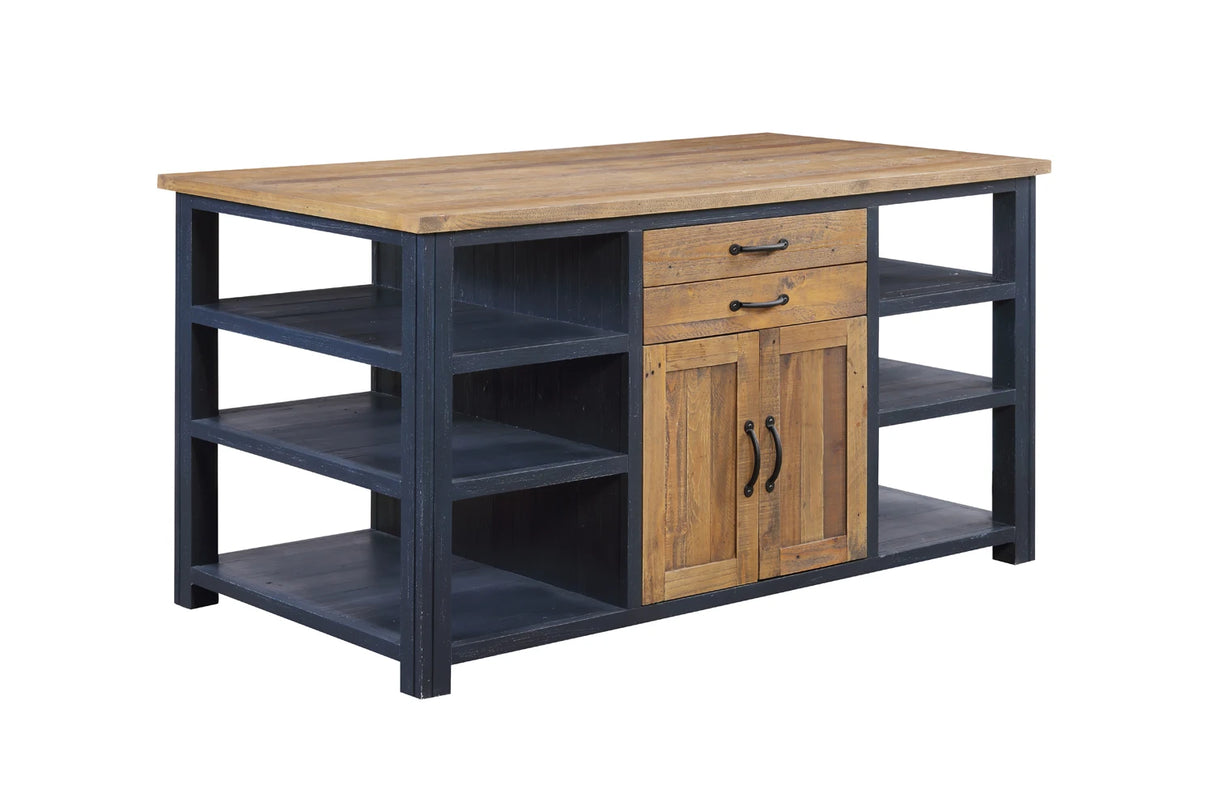 Splash of Blue - Kitchen Island