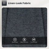 HOMCOM Set of Two Relaxed Tub Bar Stools - Dark Grey