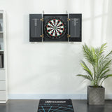 SPORTNOW Bristle Dartboard with Cabinet, 6 Steel Tip Darts, Cabinet