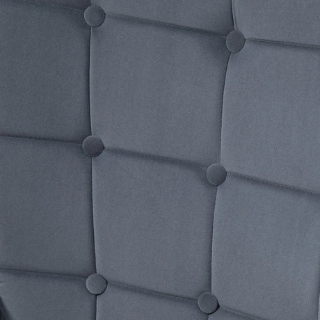 HOMCOM Modern Armchair with Footstool, Upholstered Accent Chair with Ottoman, Steel Legs, Velvet Wingback Chair for Living Room, Bedroom, Home Study, Dark Grey