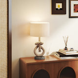 HOMCOM Nautical LED Table Lamp with USB Charging Port, Bedside Desk Lamp for Bedroom, Living Room, Home Office