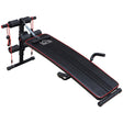 HOMCOM Sit Up Bench Core AB Workout Fitness Excercise Machine Adjustable Thigh Support Home Gym Black