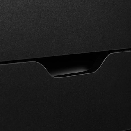 Vinsetto Seven-Drawer Filing Cabinet, with Wheels - Black