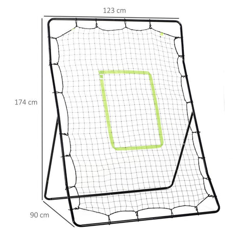 HOMCOM Baseball Rebounder Net Teens Adults Game Spot Softball Training Aid Practise Target Strike Shot Goal Play