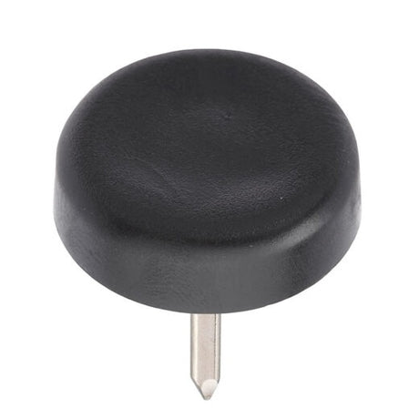 Black Plastic Furniture Glides - 18mm - Pack 50