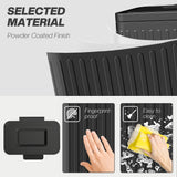 HOMCOM 40L Dual Compartment Rubbish Bin, with Soft-Close Lid - Black