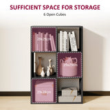 HOMCOM 6-Cube Bookshelf - Black
