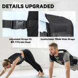 SPORTNOW Weighted Vest, 10 kg Weight Vest with Adjustable Straps, Reflective Strips, Black