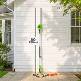 Outsunny 2.6m Corded Extendable Hedge Trimmer with 90 Adjustable Head, 450W Telescopic Electric Hedge Cutter Long Reach