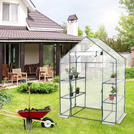 Greenhouse foil greenhouse hothouse plant house tomato house 143 x 73 x 195 cm