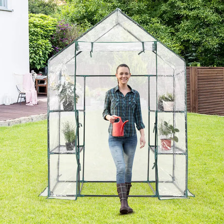 Greenhouse foil greenhouse hothouse plant house tomato house 143 x 73 x 195 cm