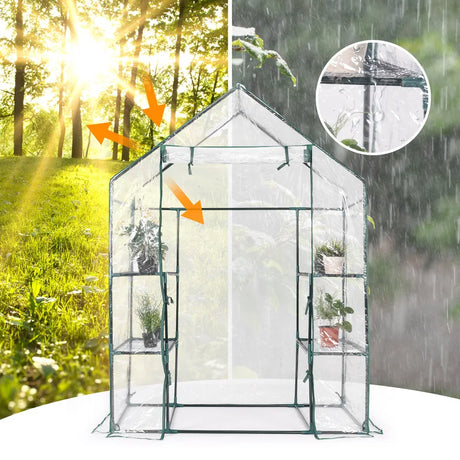 Greenhouse foil greenhouse hothouse plant house tomato house 143 x 73 x 195 cm