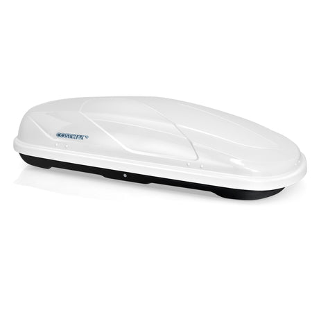 400L Car Rooftop Cargo Box with Security Keys and Dual Side Opening-White