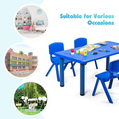 Kids Table and Chairs Set for Children Reading