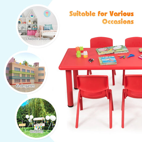 Kids Table and Chairs Set for Children Reading