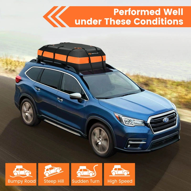 Roof luggage bag for all vehicles Roof box with 450 L capacity