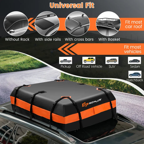 Roof luggage bag for all vehicles Roof box with 450 L capacity