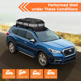 420 L roof box for car with combination lock &amp; 6 door hooks &amp; anti-slip mat waterproof roof box gray