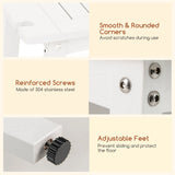 HIPS Shower Bench Seat with Handle Shower Head-White