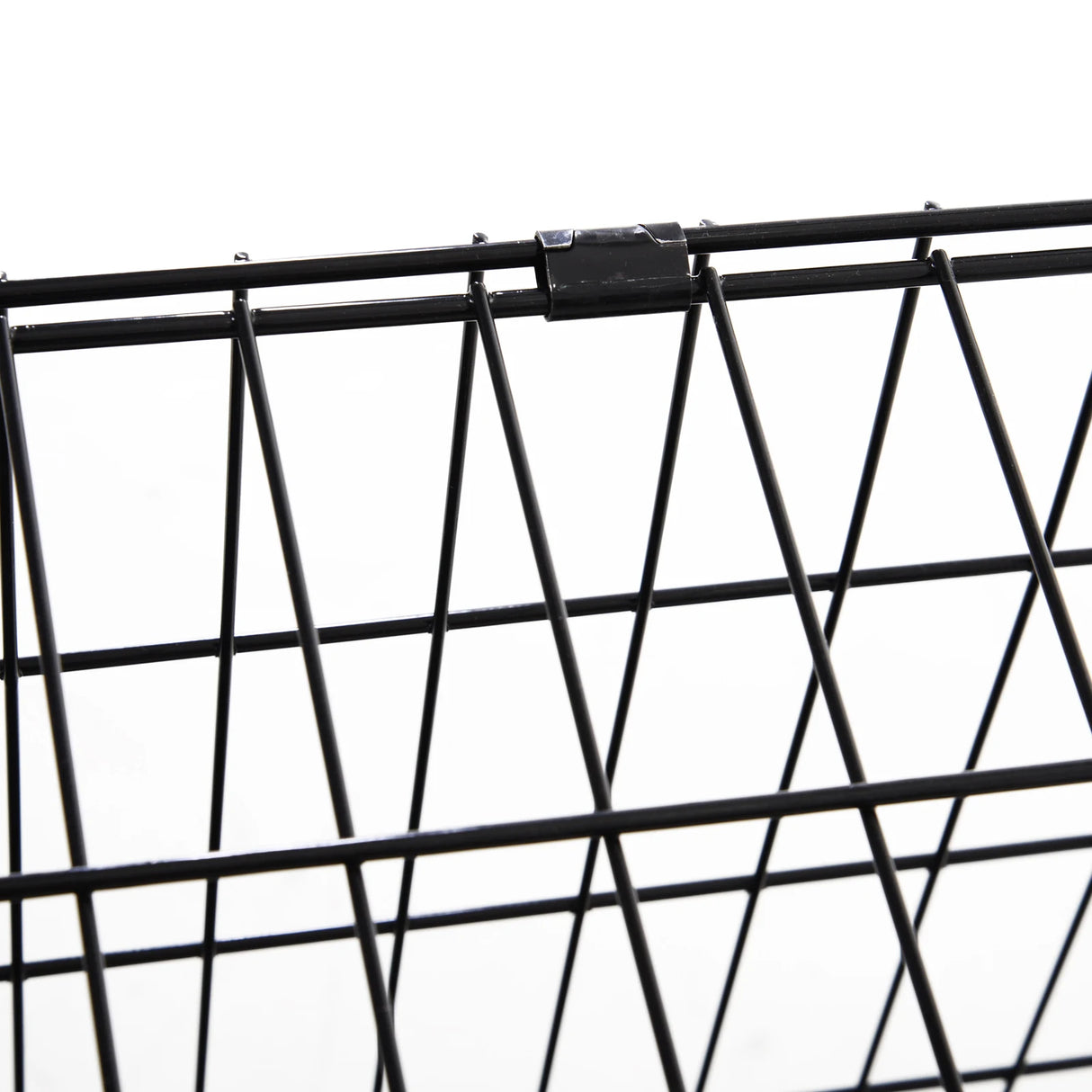 Pawhut Trapeze Collapsible Dog Pet Travel Box Cage Removable Tray 93 x 58 x 65cm