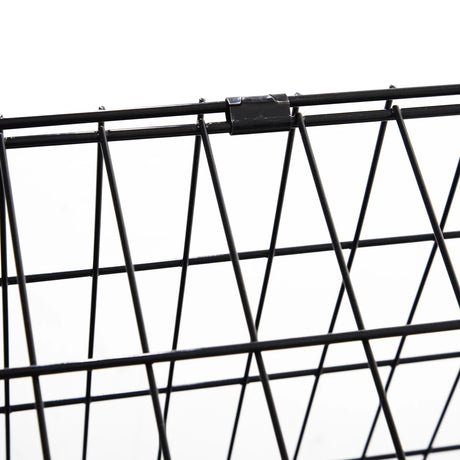 Pawhut Trapeze Collapsible Dog Pet Travel Box Cage Removable Tray 93 x 58 x 65cm