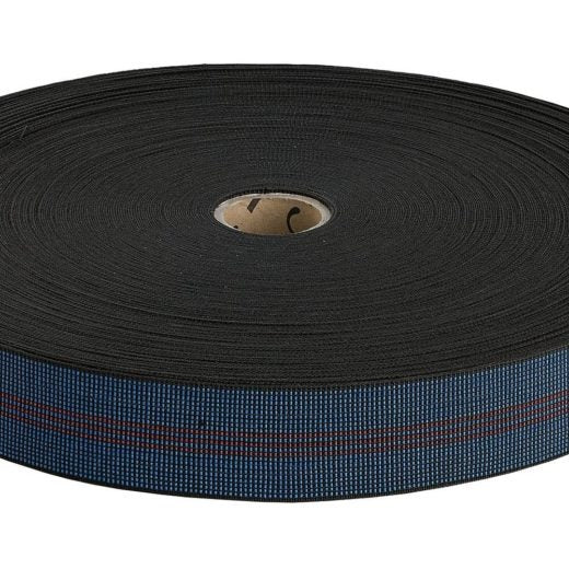 70mm 70% Elasticity Back/Seat Webbing metre – 3 stripes