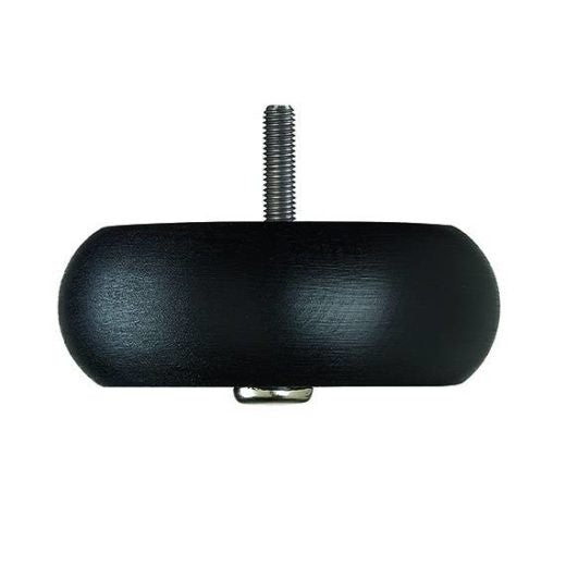 Hand Painted Wooden Sofa Foot (Bun Foot) 40mm x 110mm – Black Carbon