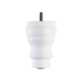 Hand Painted Wooden Sofa Back Leg – 125mm x 90mm - Brilliant White