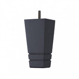 Hand Painted Tapered Wooden Sofa Leg 150mm x 75mm - Black Carbon