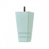 Hand Painted Tapered Wooden Sofa Leg 150mm x 75mm - Blue Eggshell